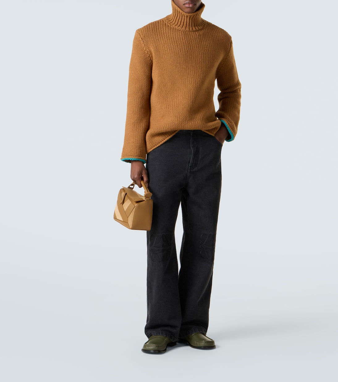 Loewe - Anagram wide-leg jeans