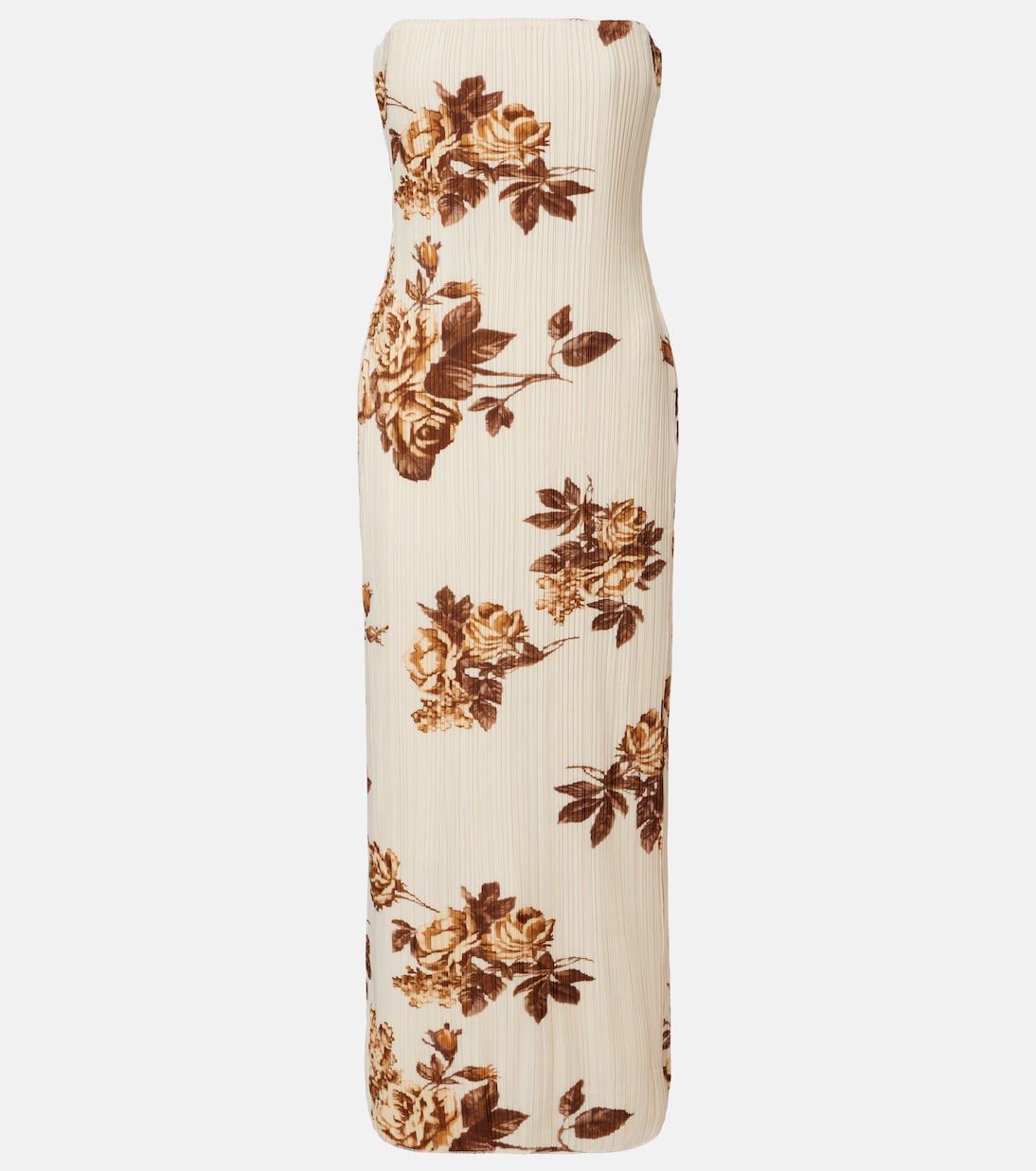 Magda Butrym - Floral ribbed-knit maxi dress