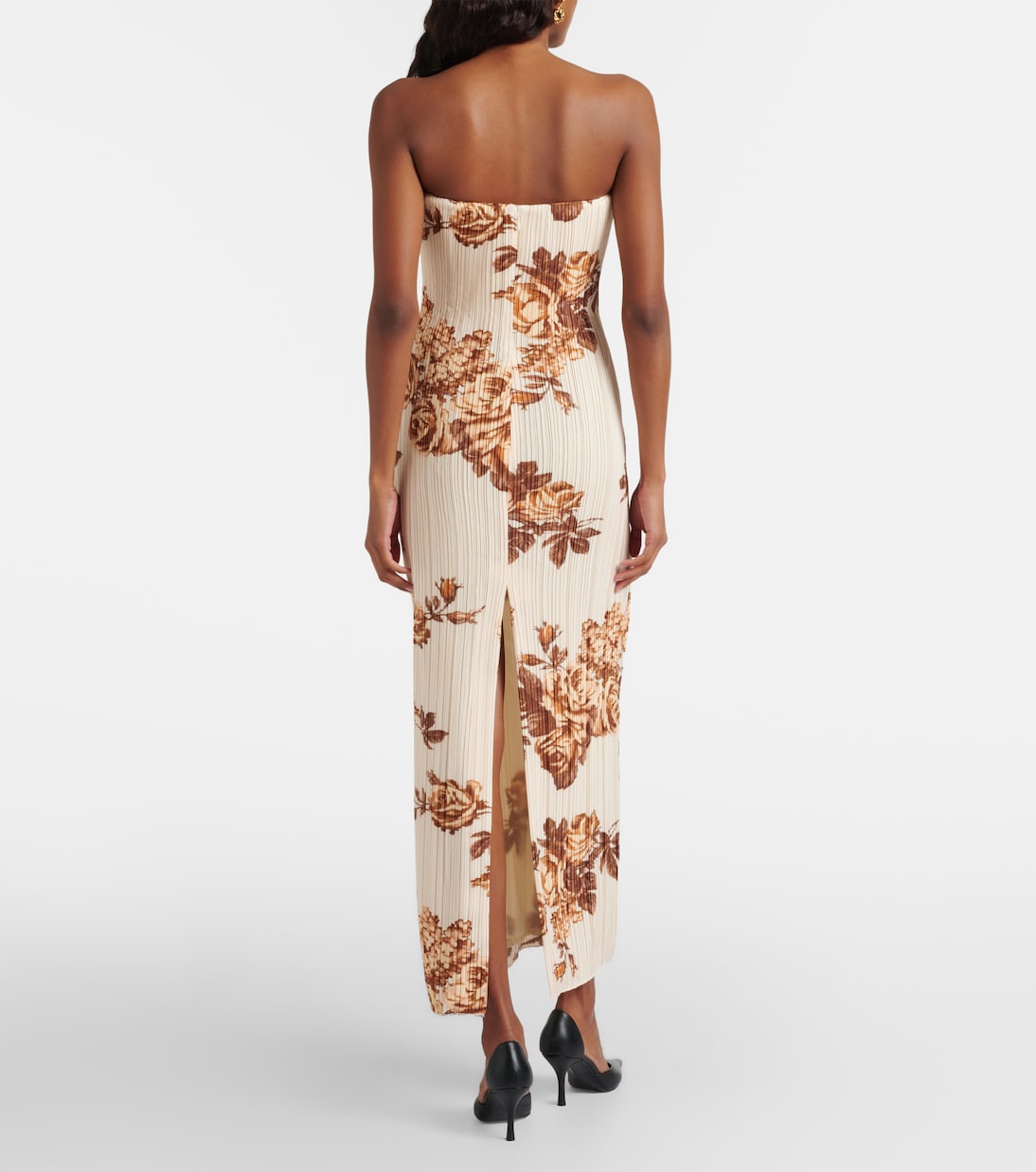 Magda Butrym - Floral ribbed-knit maxi dress