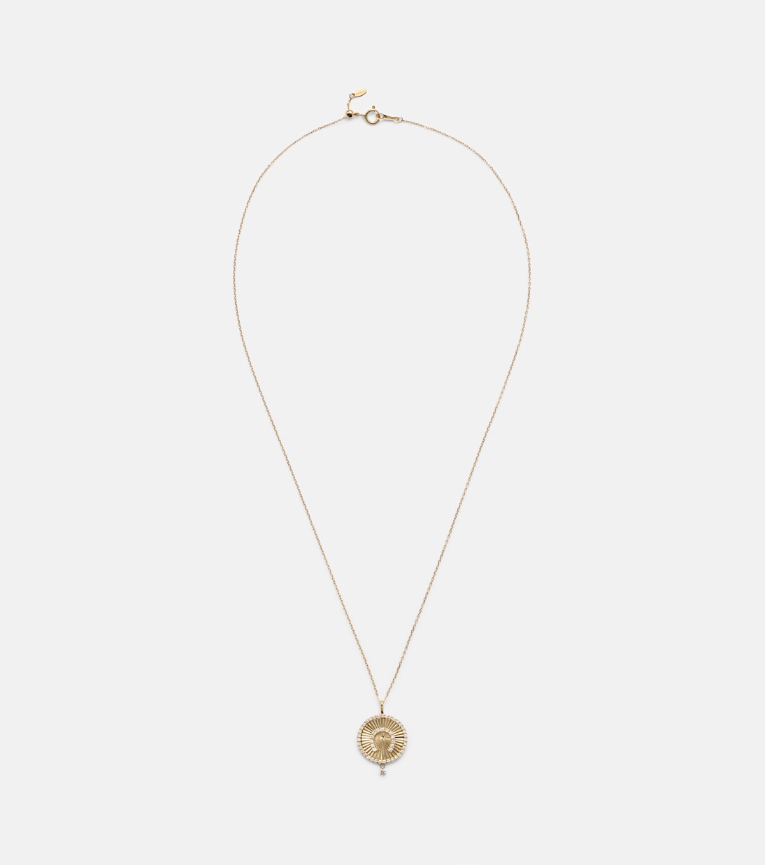 Persée - Lucky Charm Horseshoe 18kt gold necklace with diamonds