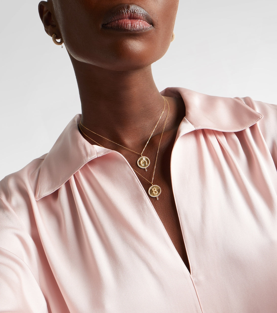 Persée - Lucky Charm Horseshoe 18kt gold necklace with diamonds