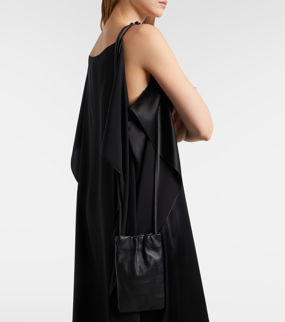 The Row - Bourse leather phone pouch