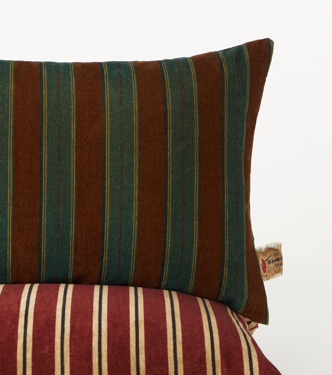 The House of Lyria - Gigliola striped cotton and linen cushion