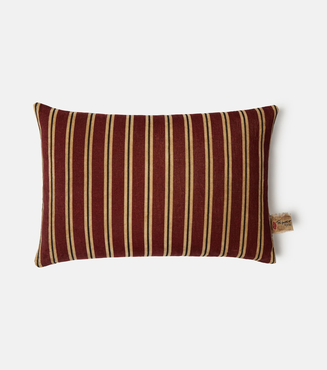 The House of Lyria - Glisente striped cotton and linen cushion