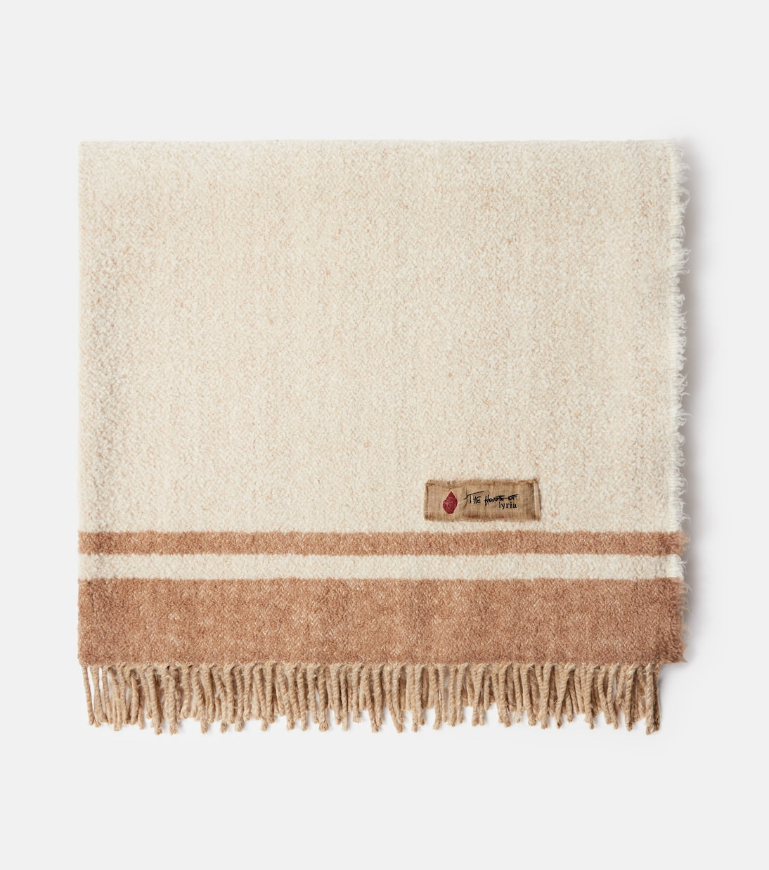 The House of Lyria - Paipote silk and camel hair-blend blanket