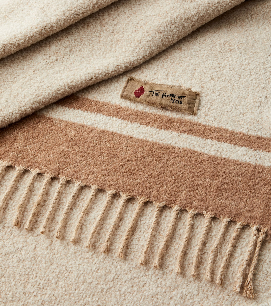 The House of Lyria - Paipote silk and camel hair-blend blanket