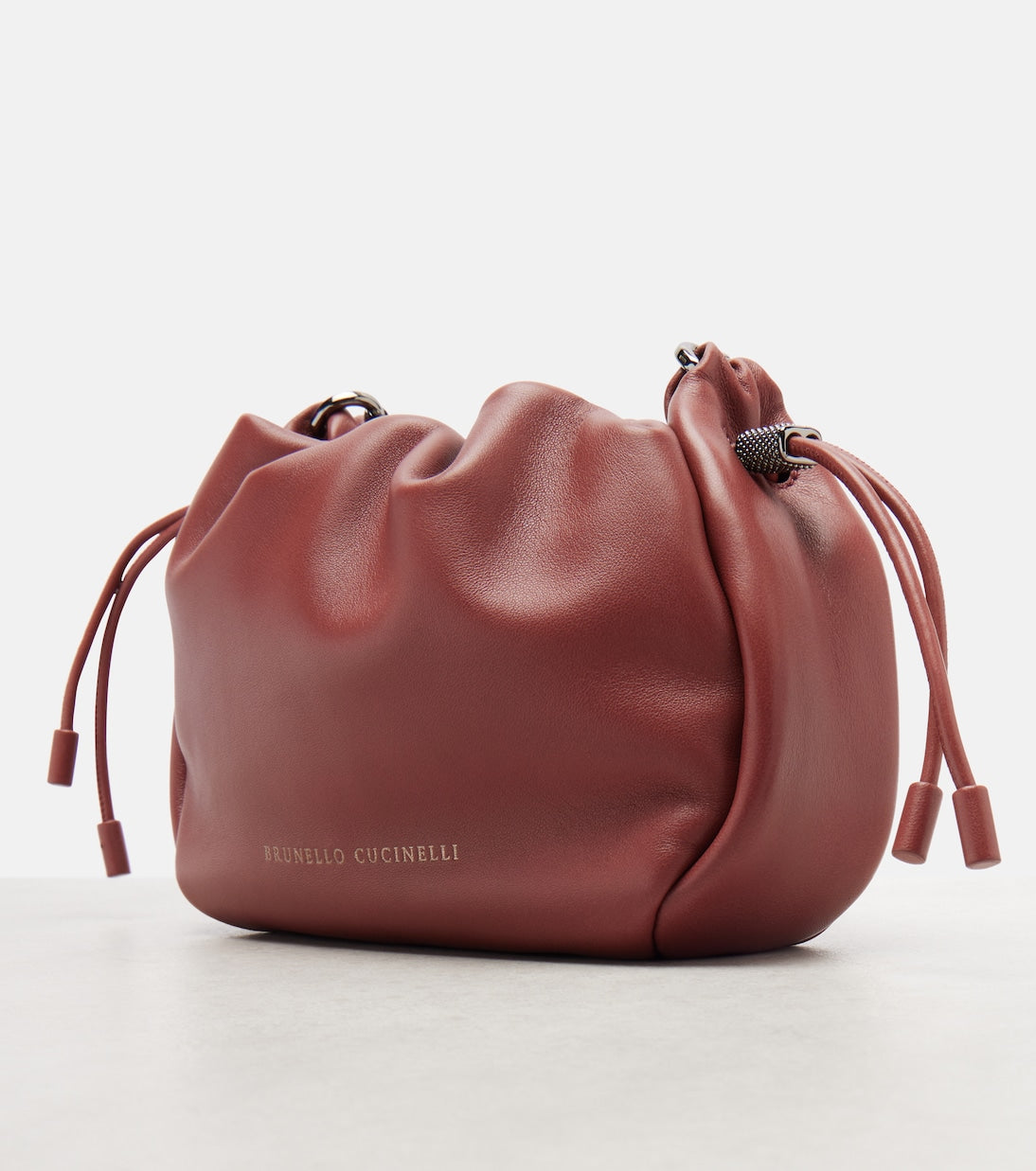 Brunello Cucinelli - Mellow Mini leather crossbody bag