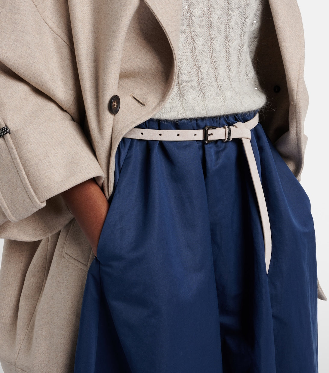 Brunello Cucinelli - Monili suede belt