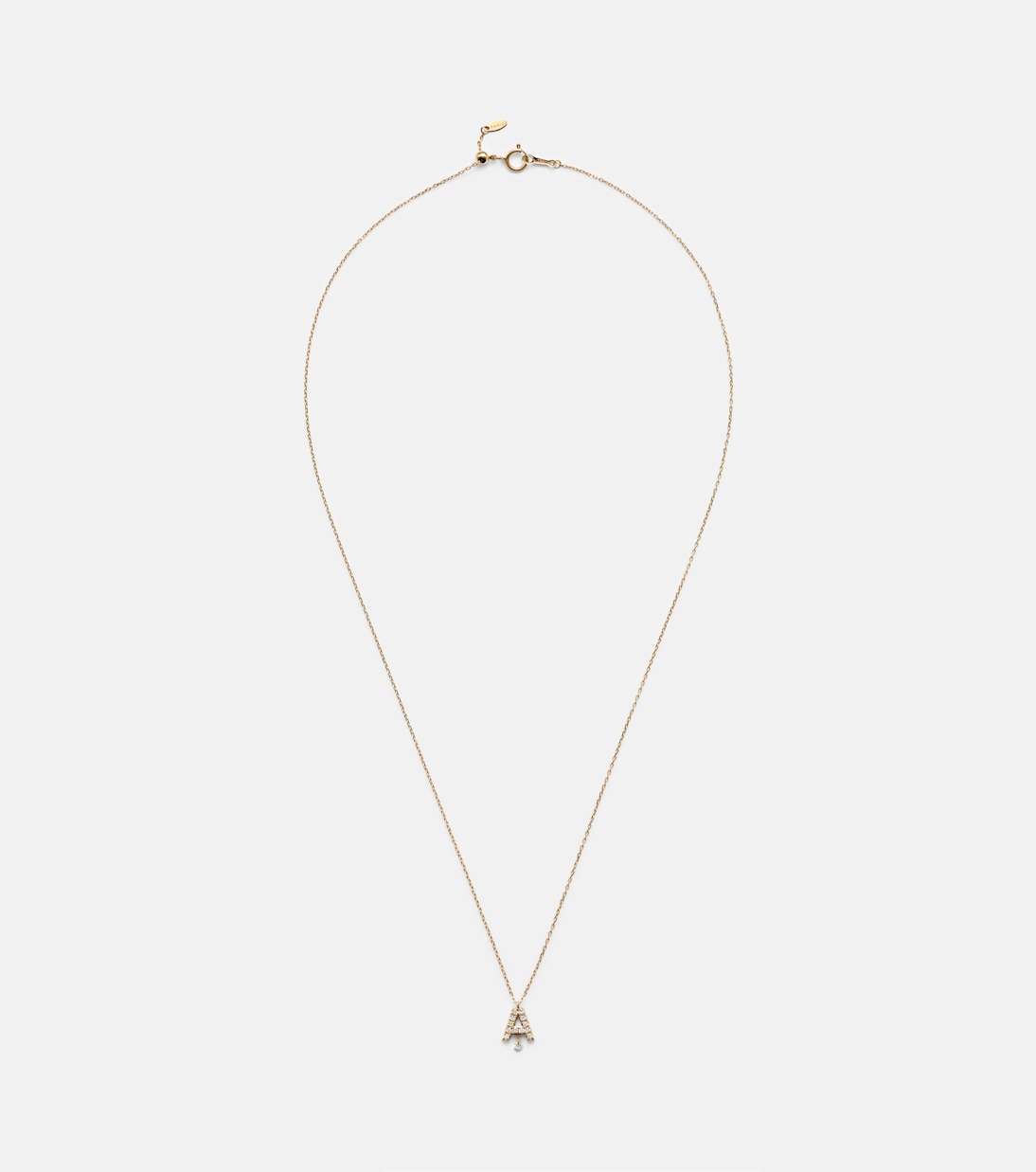 Persée - Alphabet A 18kt gold necklace with diamonds