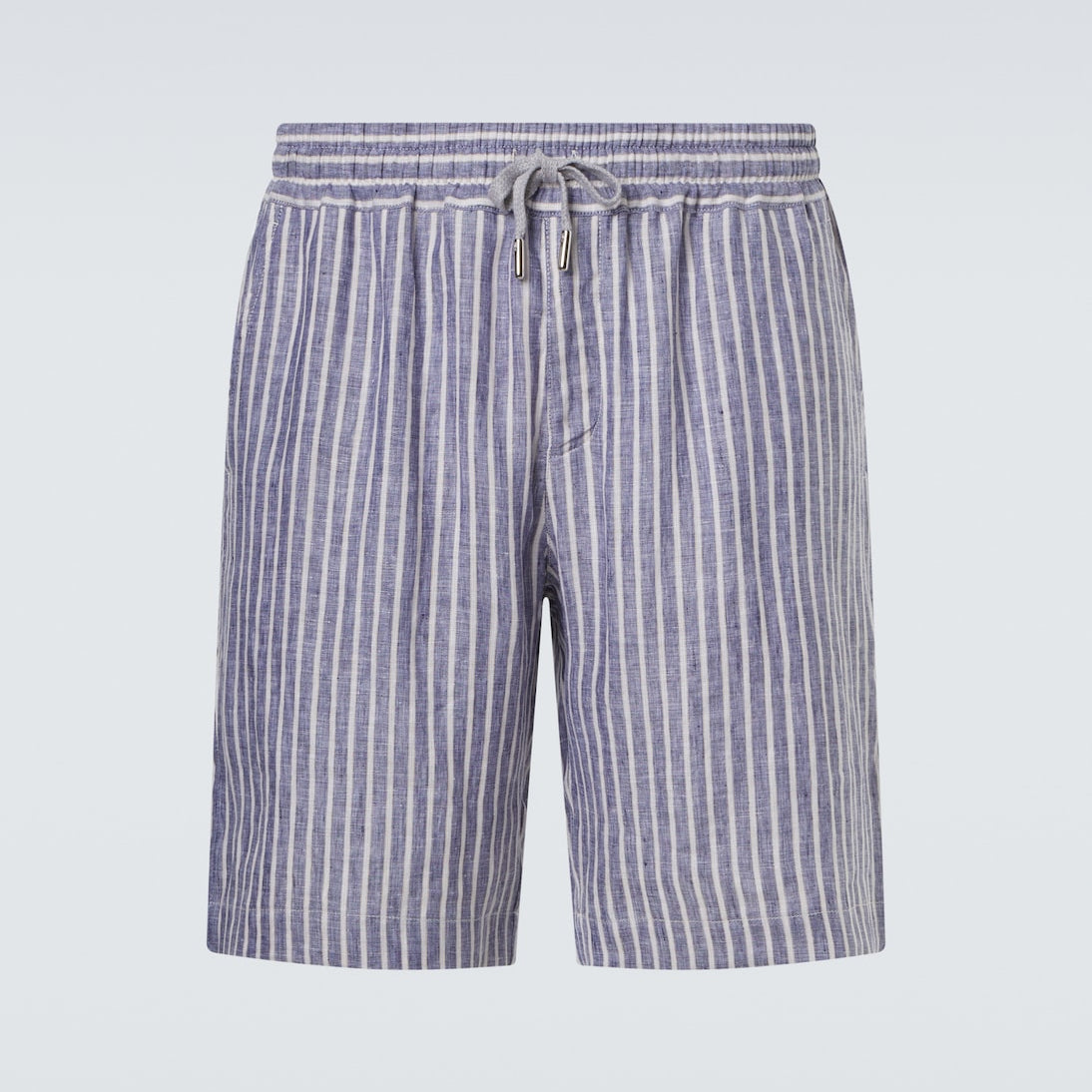 Fedeli - Alfa striped linen Bermuda shorts