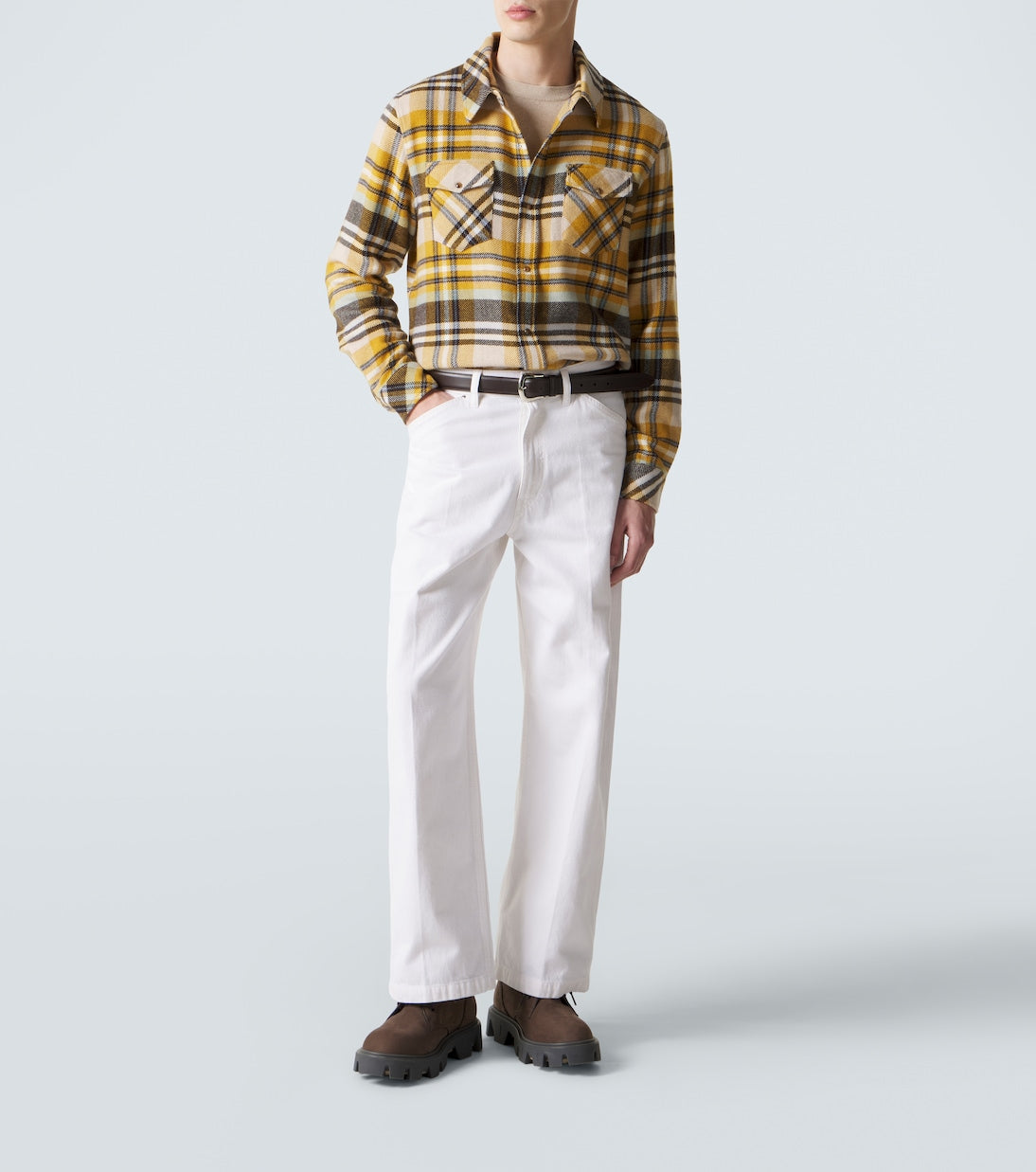God's True Cashmere - Abundance cashmere shirt with tiger eye