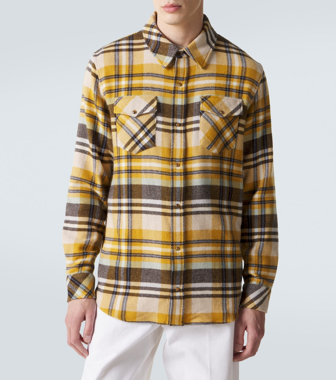 God's True Cashmere - Abundance cashmere shirt with tiger eye