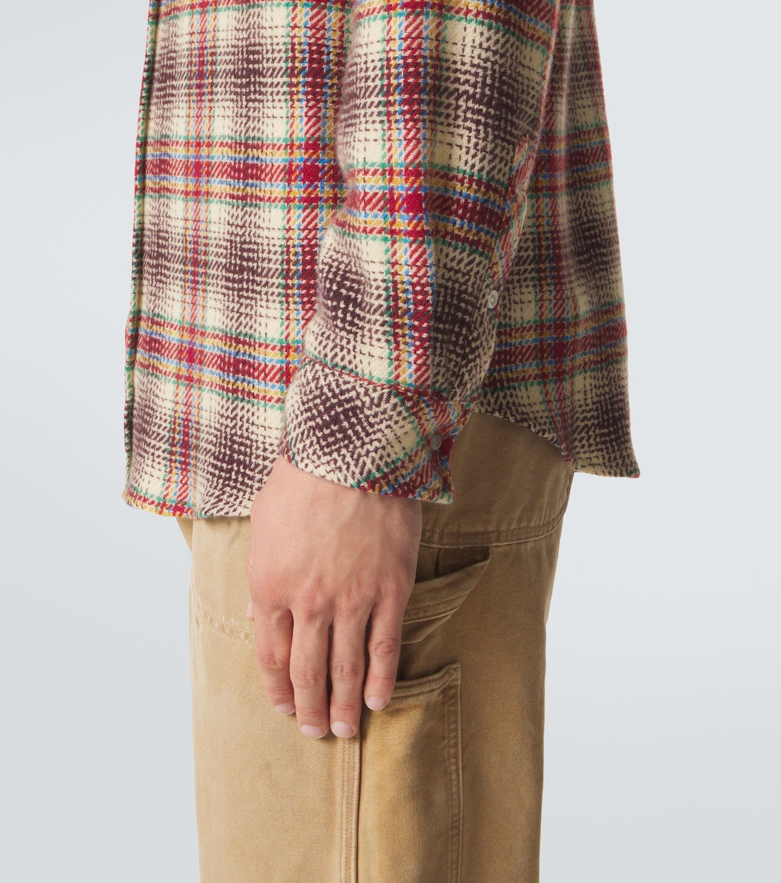 God's True Cashmere - Balance cashmere shirt with emerald