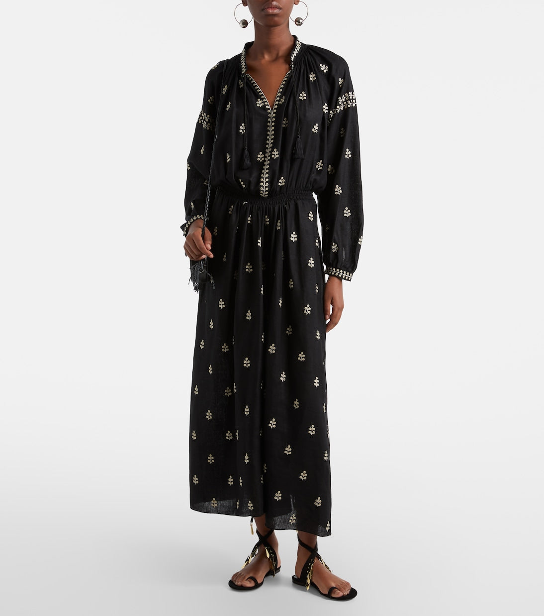 Isabel Marant - Rodilia embroidered silk maxi dress