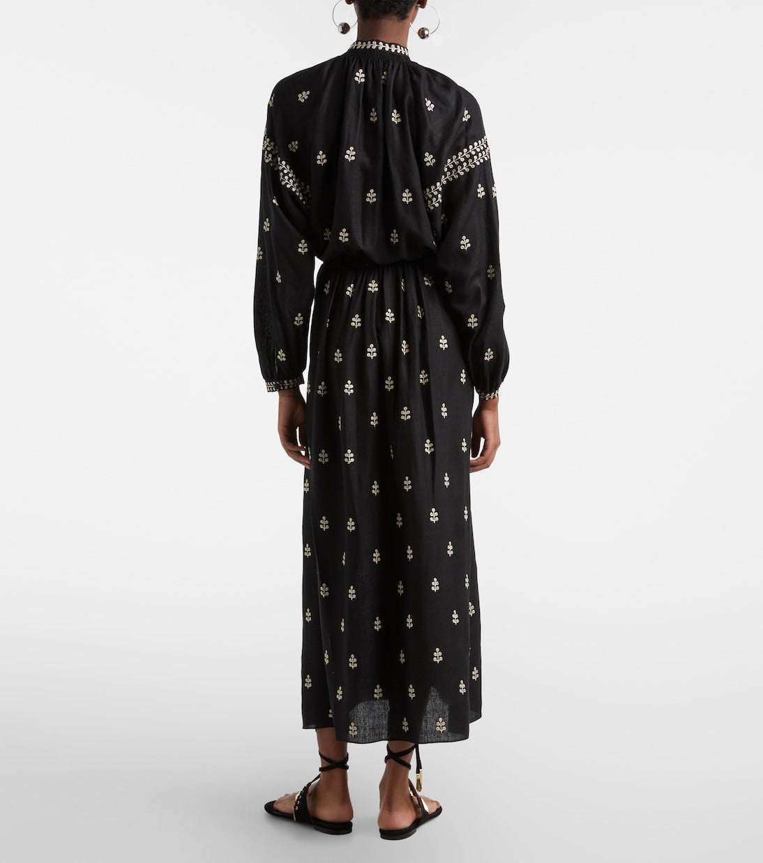 Isabel Marant - Rodilia embroidered silk maxi dress