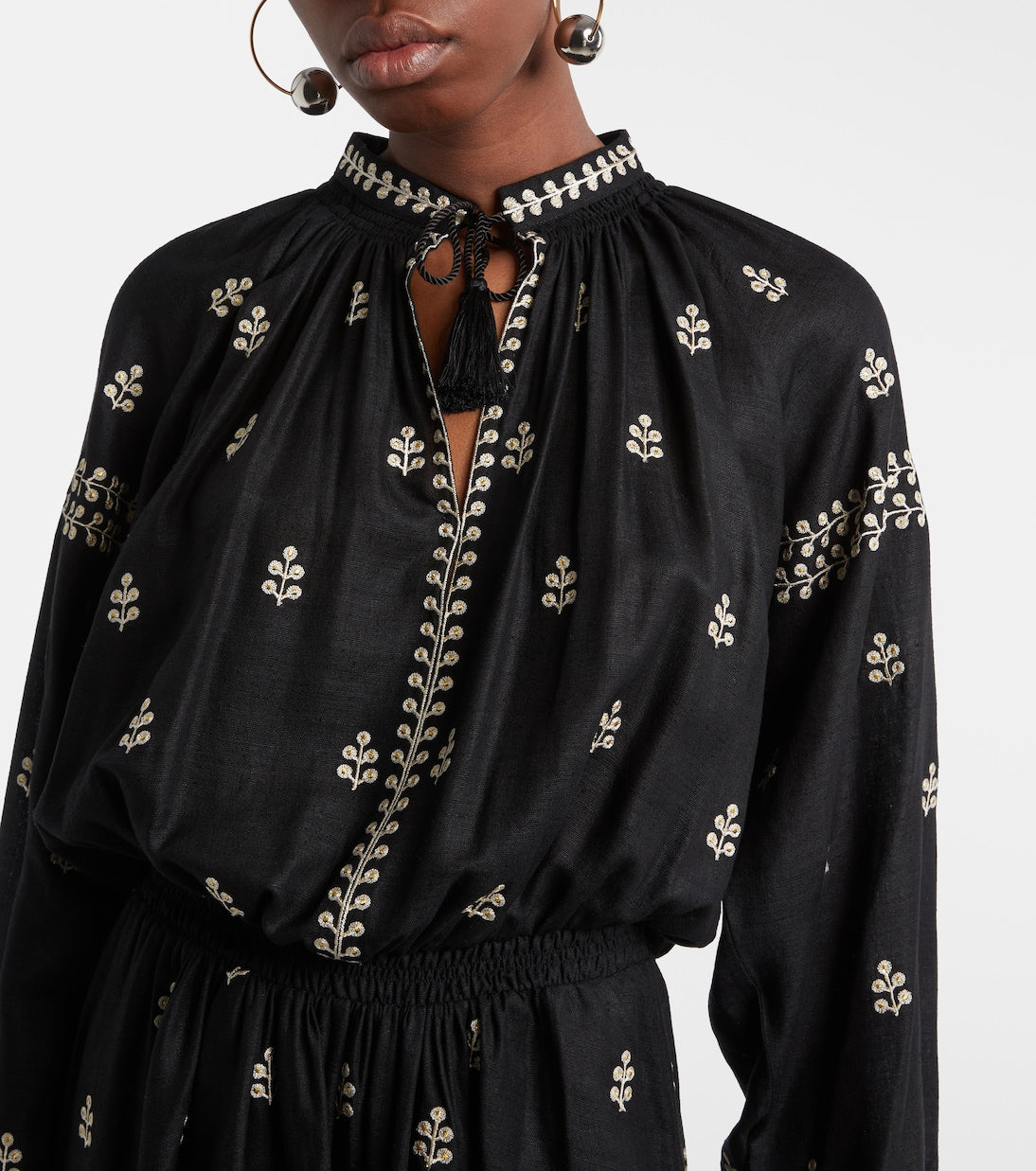 Isabel Marant - Rodilia embroidered silk maxi dress