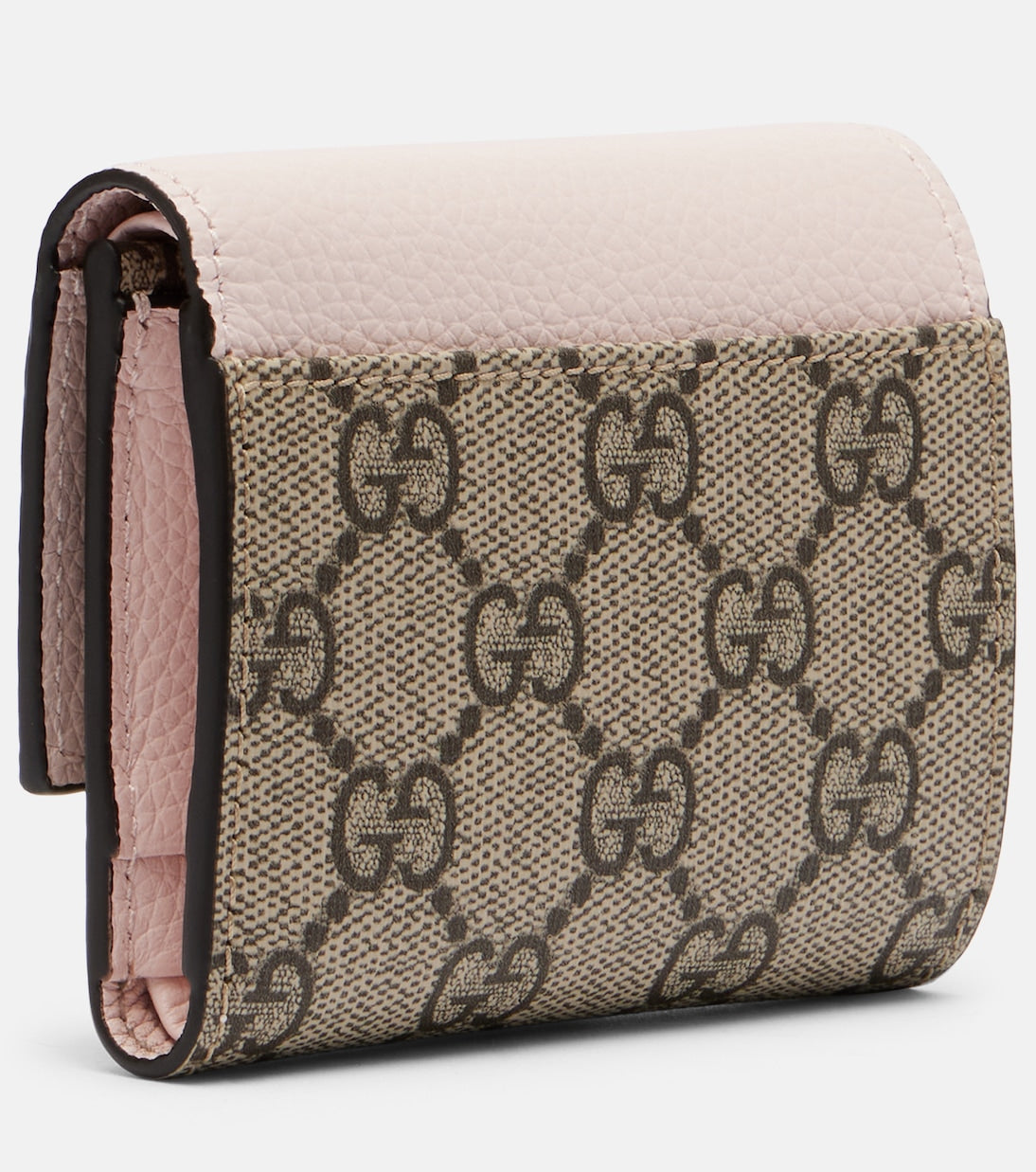 Gucci - GG Marmont Mini leather-trimmed wallet