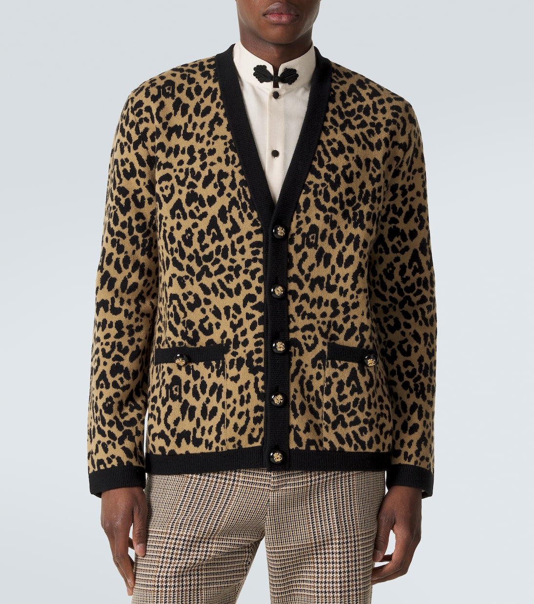 Valentino Garavani - Jacquard virgin wool cardigan