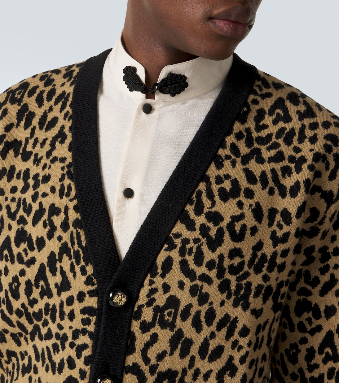 Valentino Garavani - Jacquard virgin wool cardigan