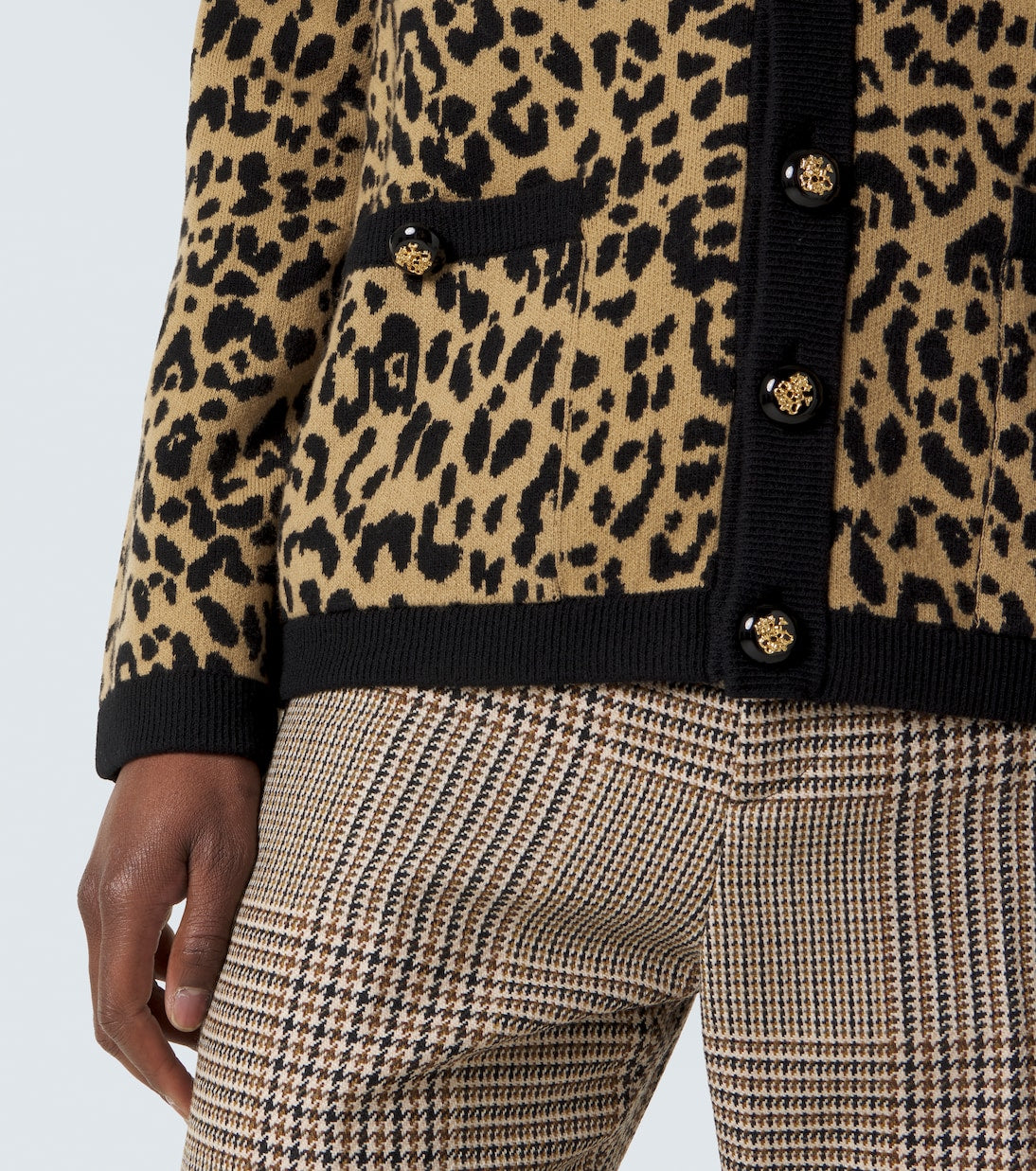 Valentino Garavani - Jacquard virgin wool cardigan