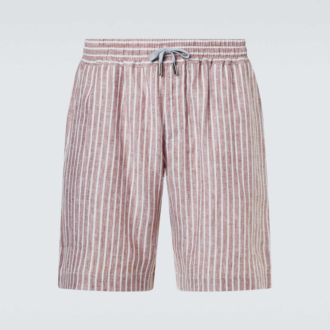 Fedeli - Alfa striped linen Bermuda shorts