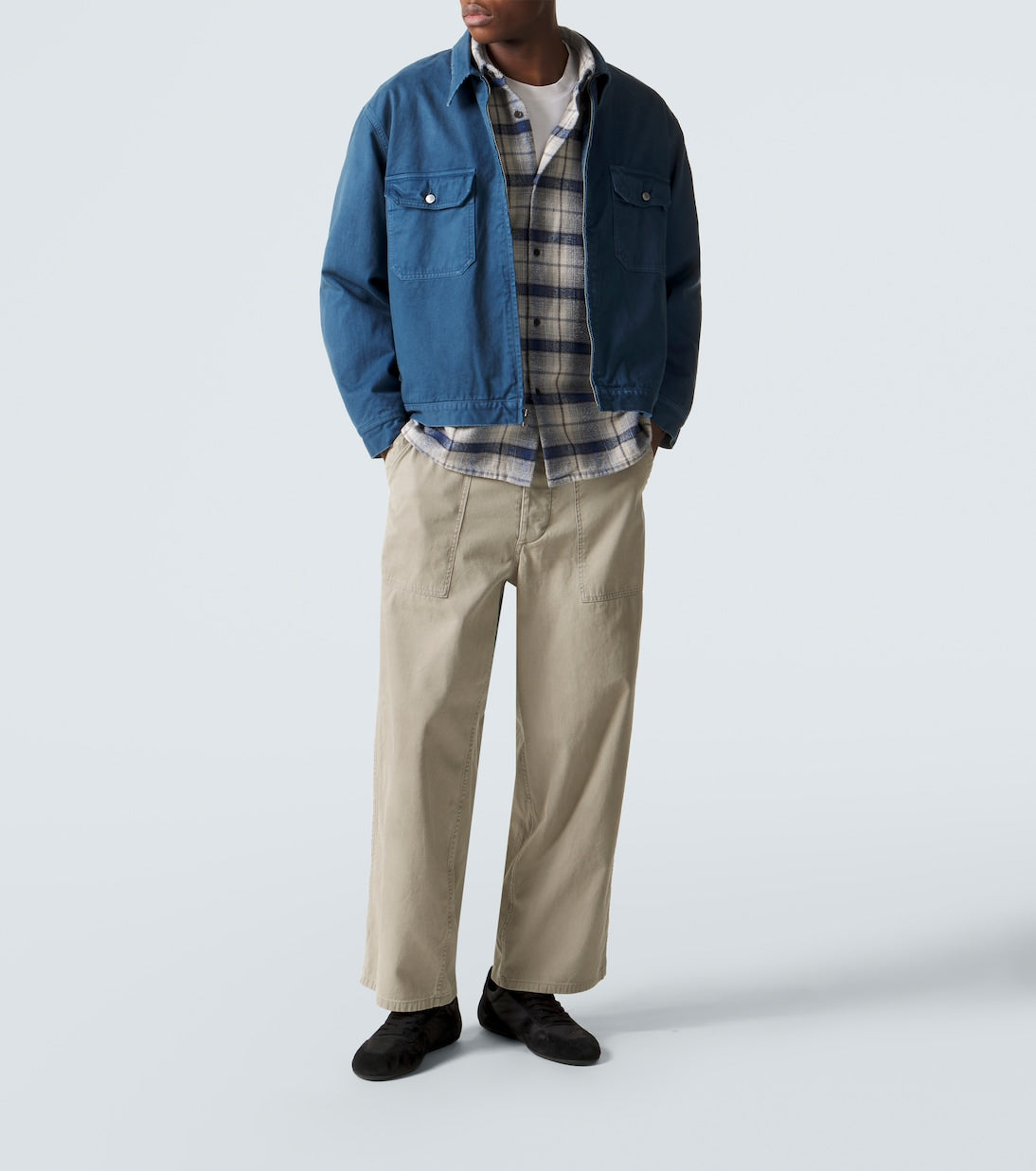 A.Presse - Vintage checked cotton and silk-blend shirt