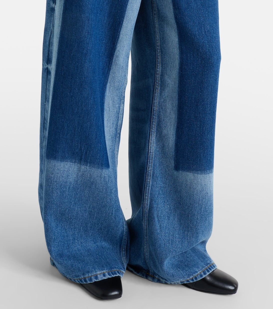 Ganni - High-rise wide-leg jeans