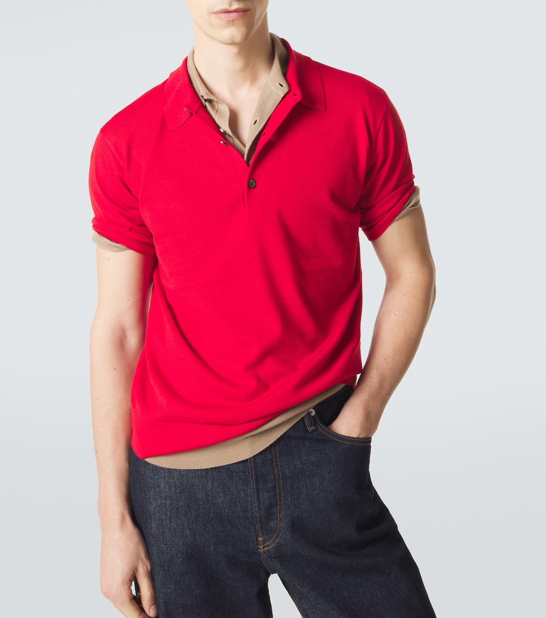 Dries Van Noten - Wool polo shirt