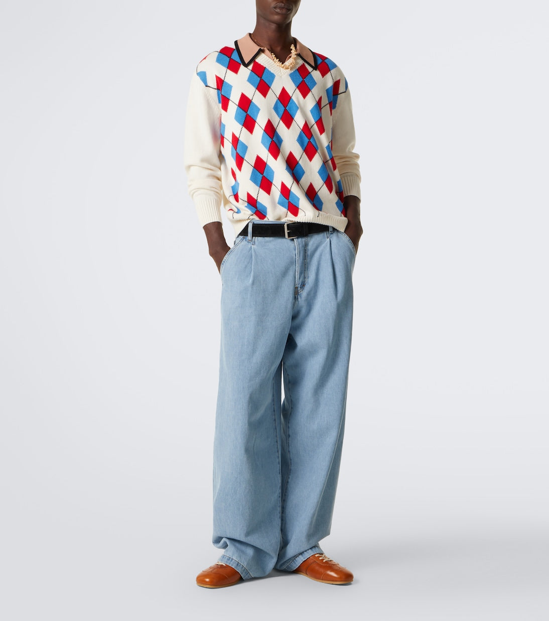 Dries Van Noten - Leather sneakers