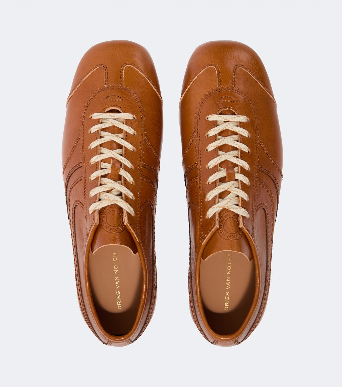 Dries Van Noten - Leather sneakers