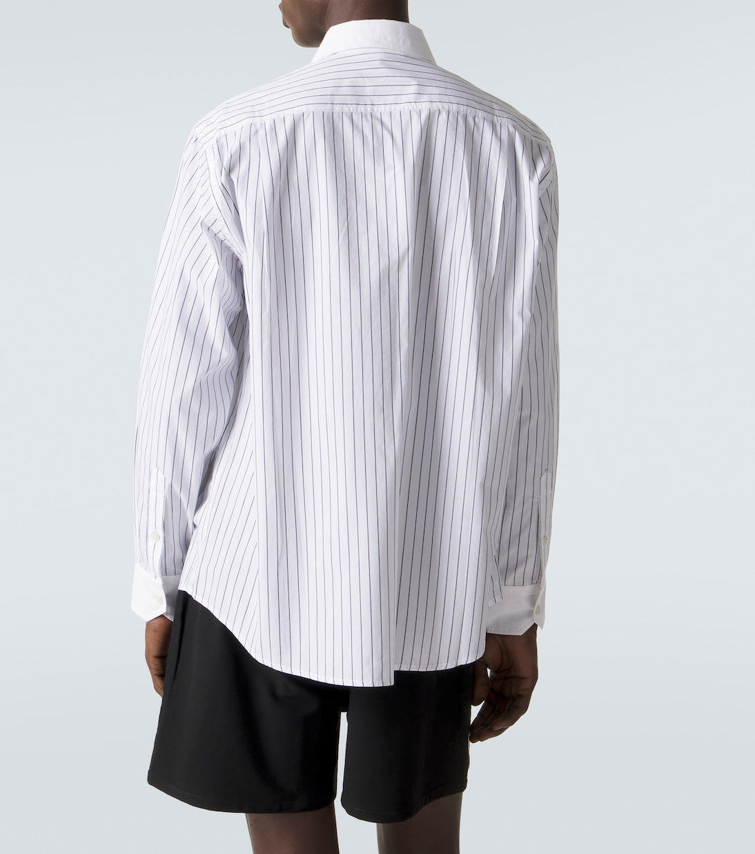 Bode - Pinstripe cotton poplin shirt