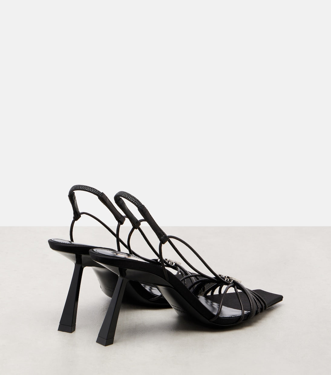 Saint Laurent - Jerry leather slingback sandals