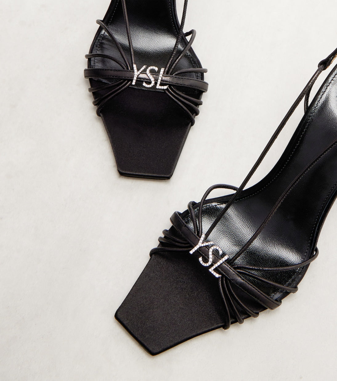 Saint Laurent - Jerry leather slingback sandals