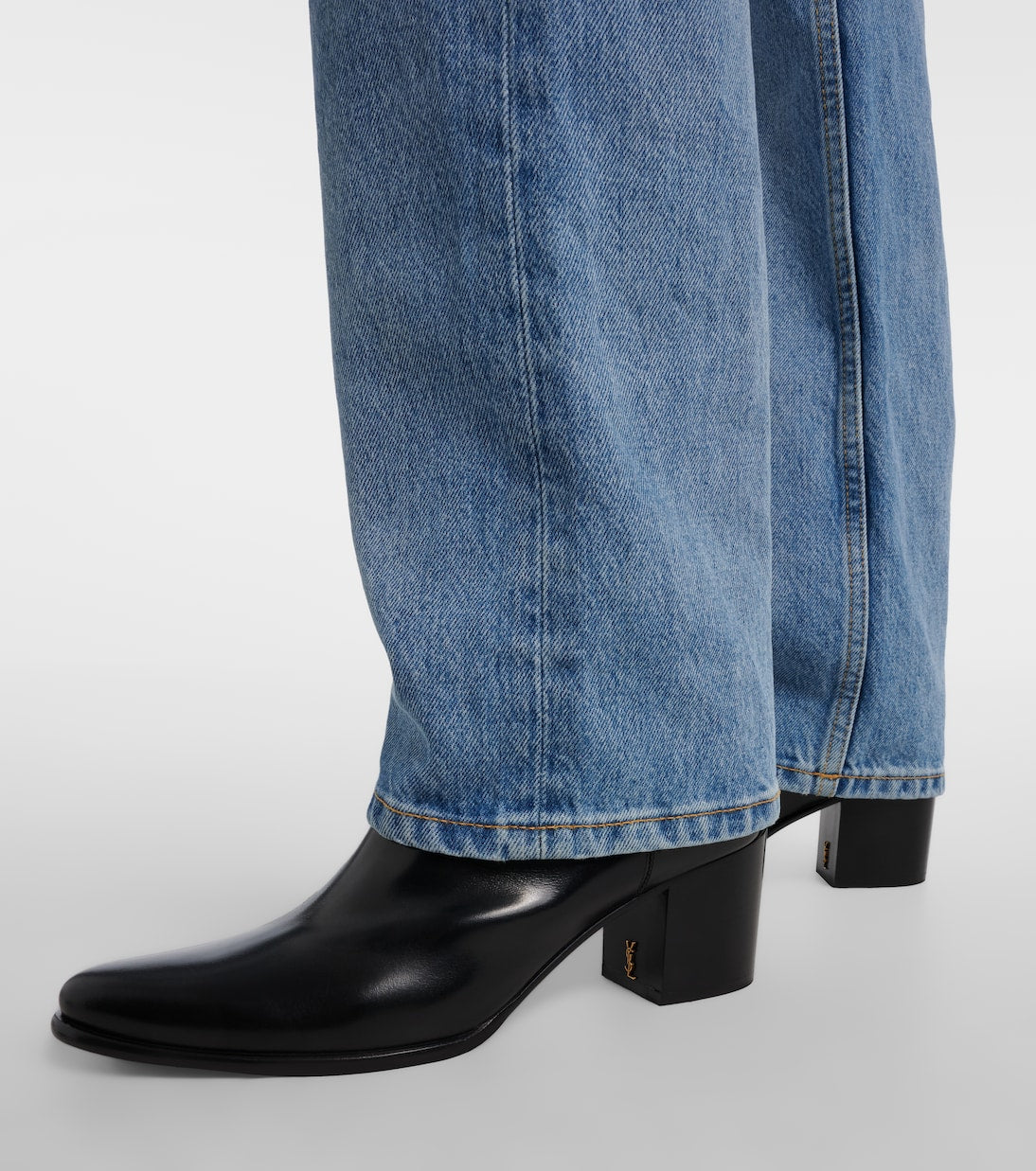 Saint Laurent - Jill 60 leather ankle boots