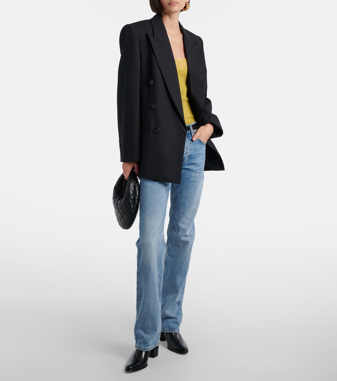 Saint Laurent - Jill 60 leather ankle boots