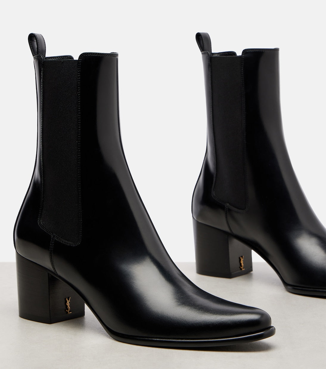 Saint Laurent - Jill 60 leather ankle boots
