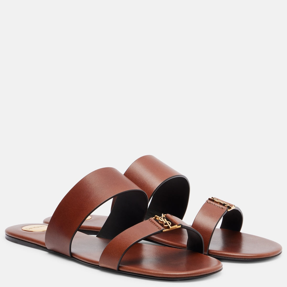 Saint Laurent - Cassandre leather sandals