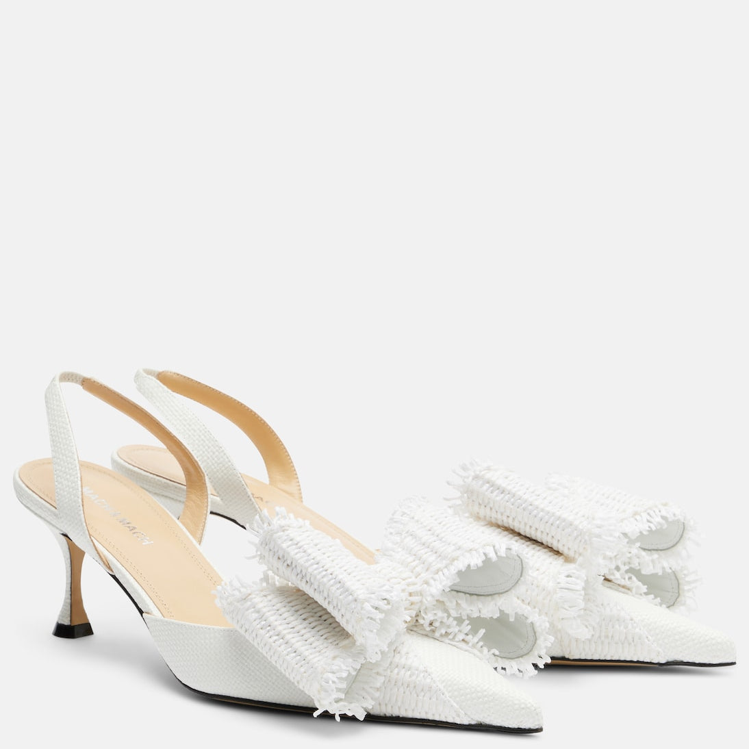 Mach & Mach - Le Cadeau raffia slingback pumps
