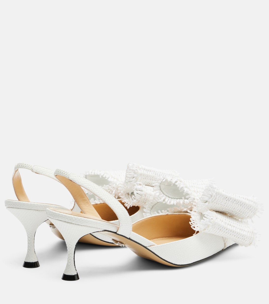Mach & Mach - Le Cadeau raffia slingback pumps