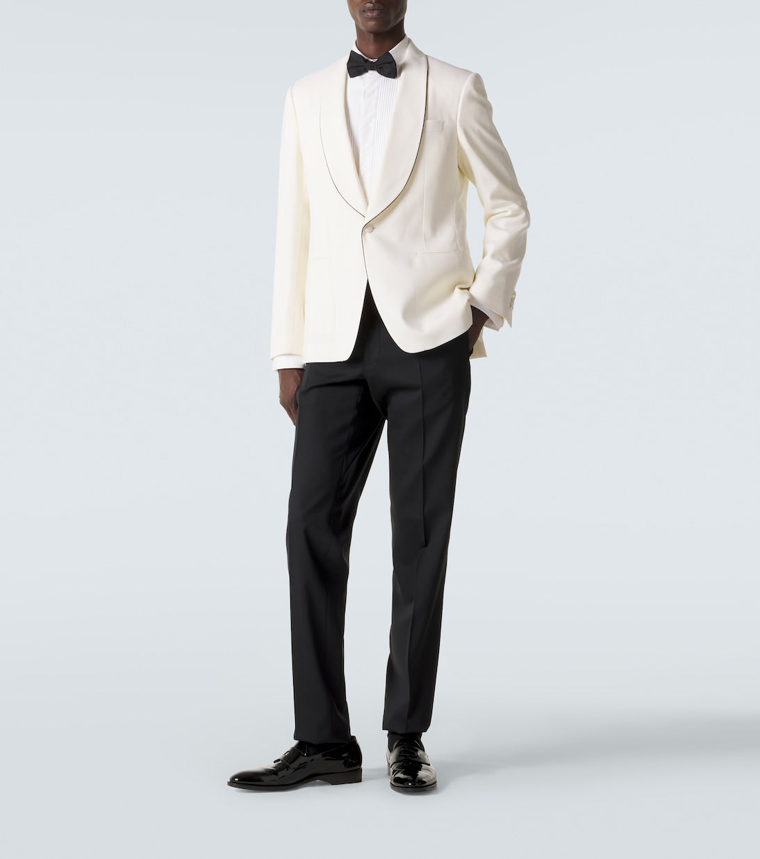 Lardini - Wool tuxedo pants
