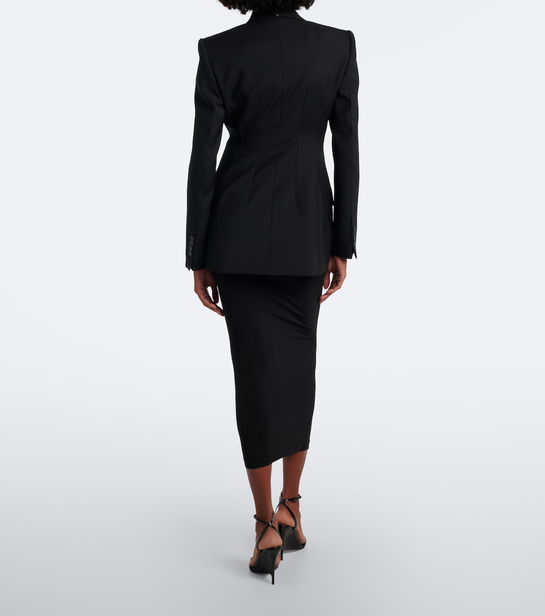 Toteme - Gathered wool and silk midi skirt