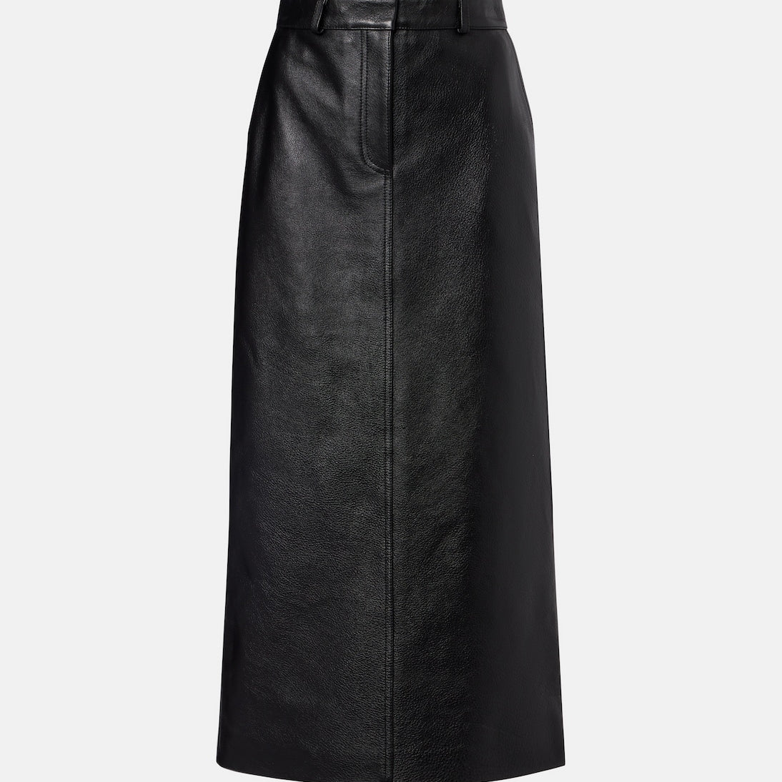 Toteme - Leather midi skirt