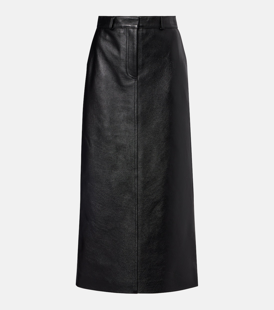Toteme - Leather midi skirt