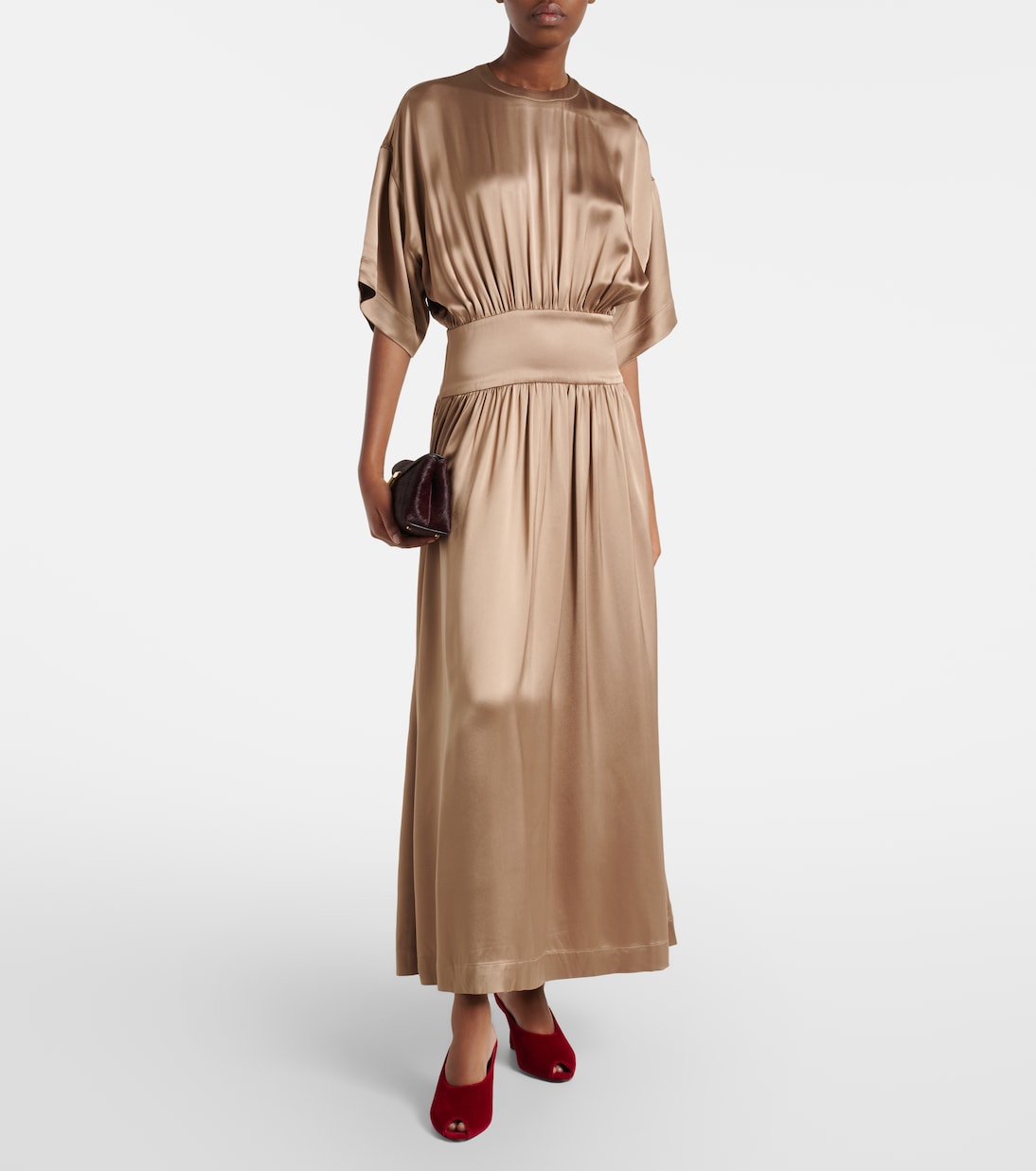 Toteme - Satin midi dress