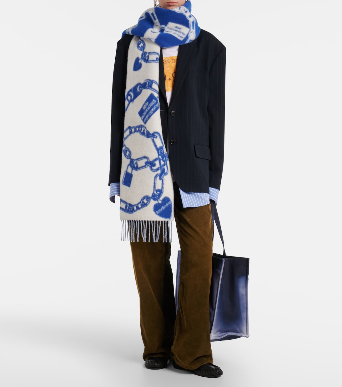 Acne Studios - Wool and alpaca-blend jacquard scarf