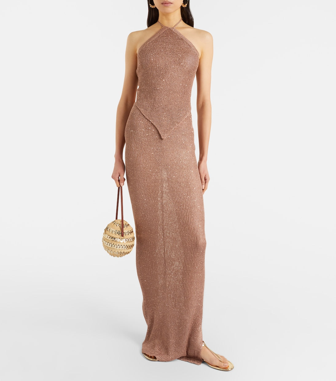 Bananhot - Liz sequined halterneck top