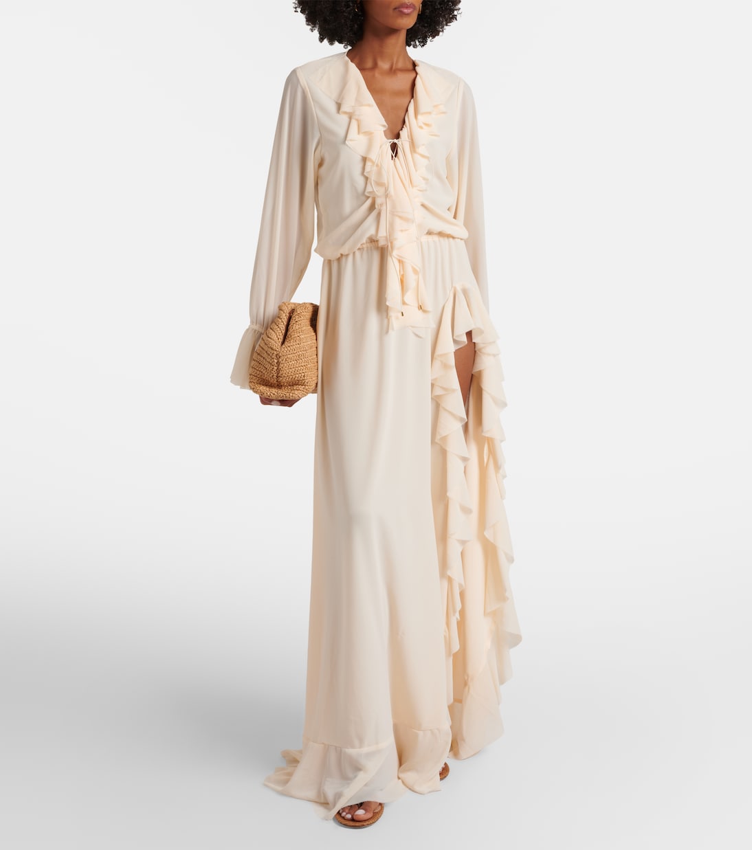 Bananhot - Bellen ruffled maxi dress