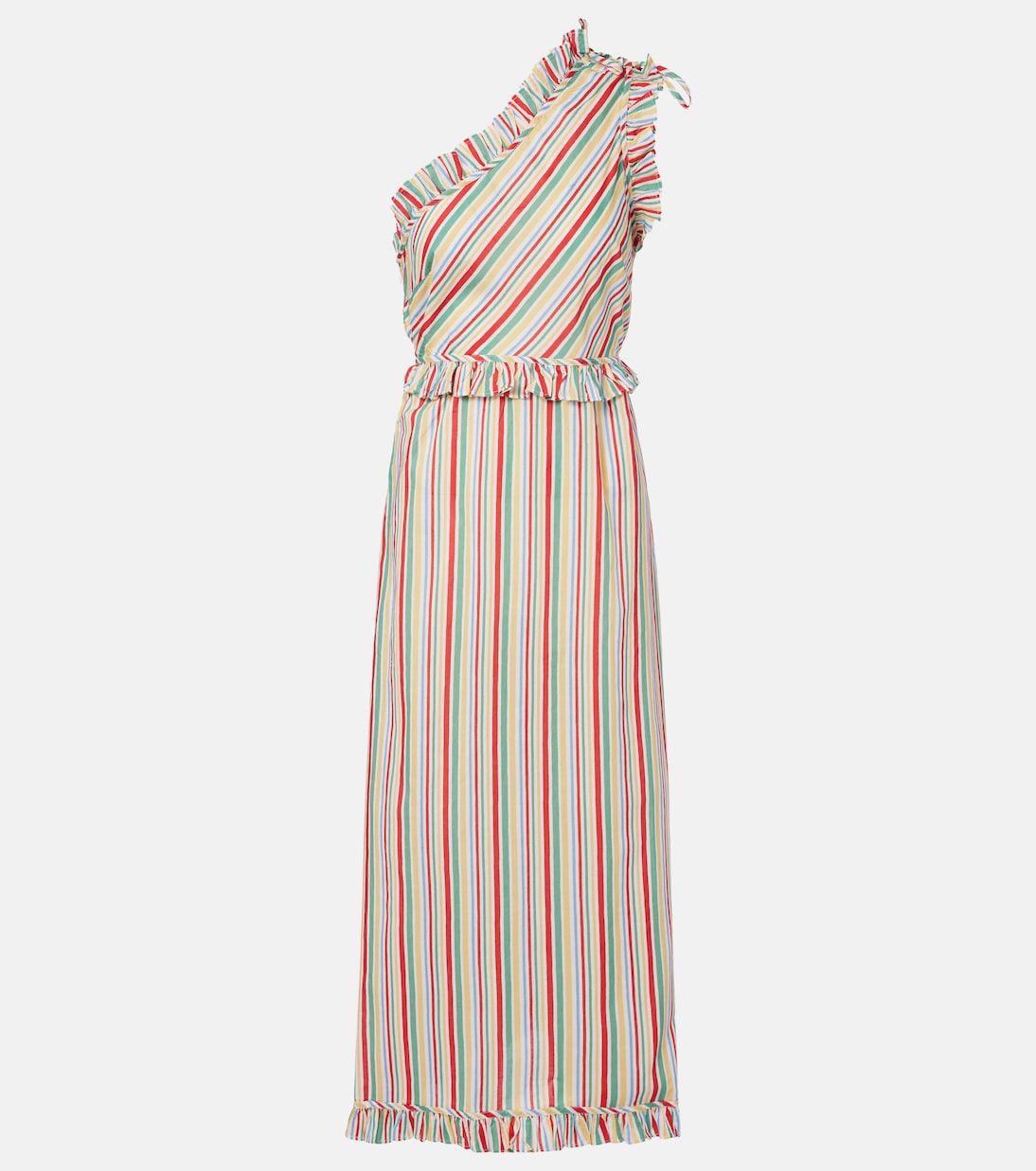 Rixo - Arabelle striped cotton midi dress