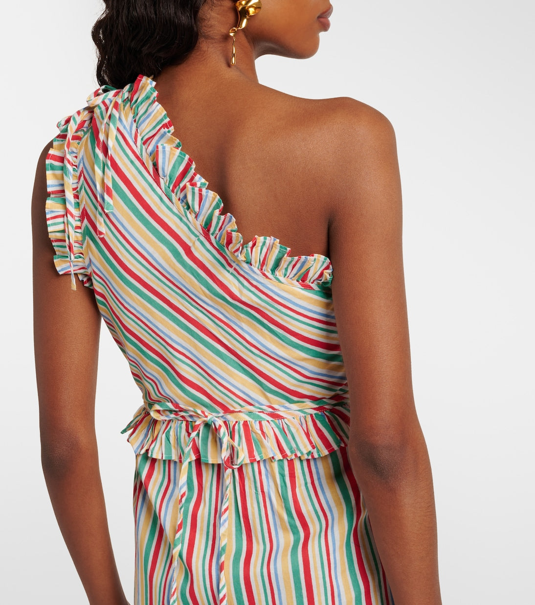 Rixo - Arabelle striped cotton midi dress