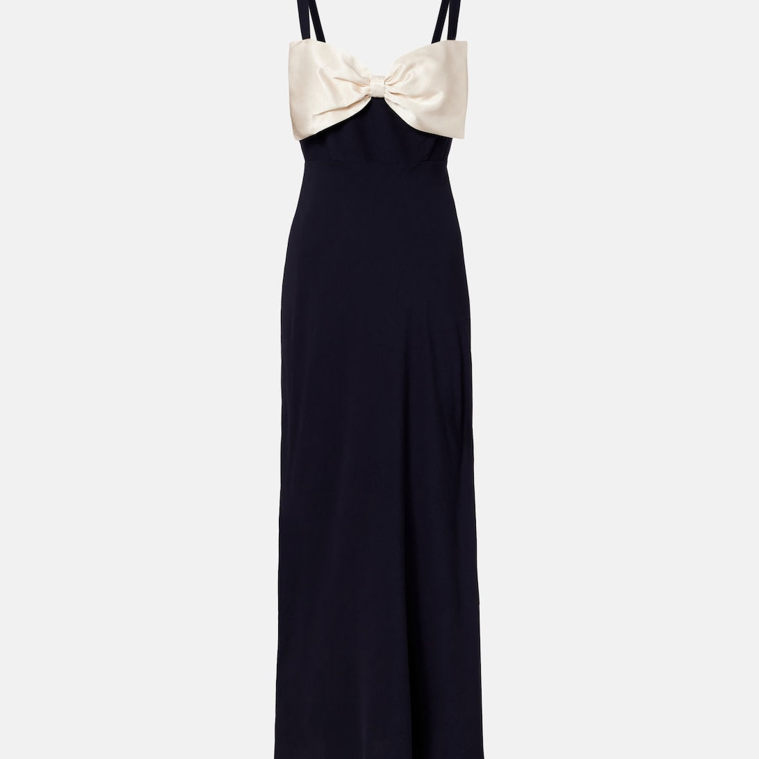 Rixo - Bow-detail satin midi dress